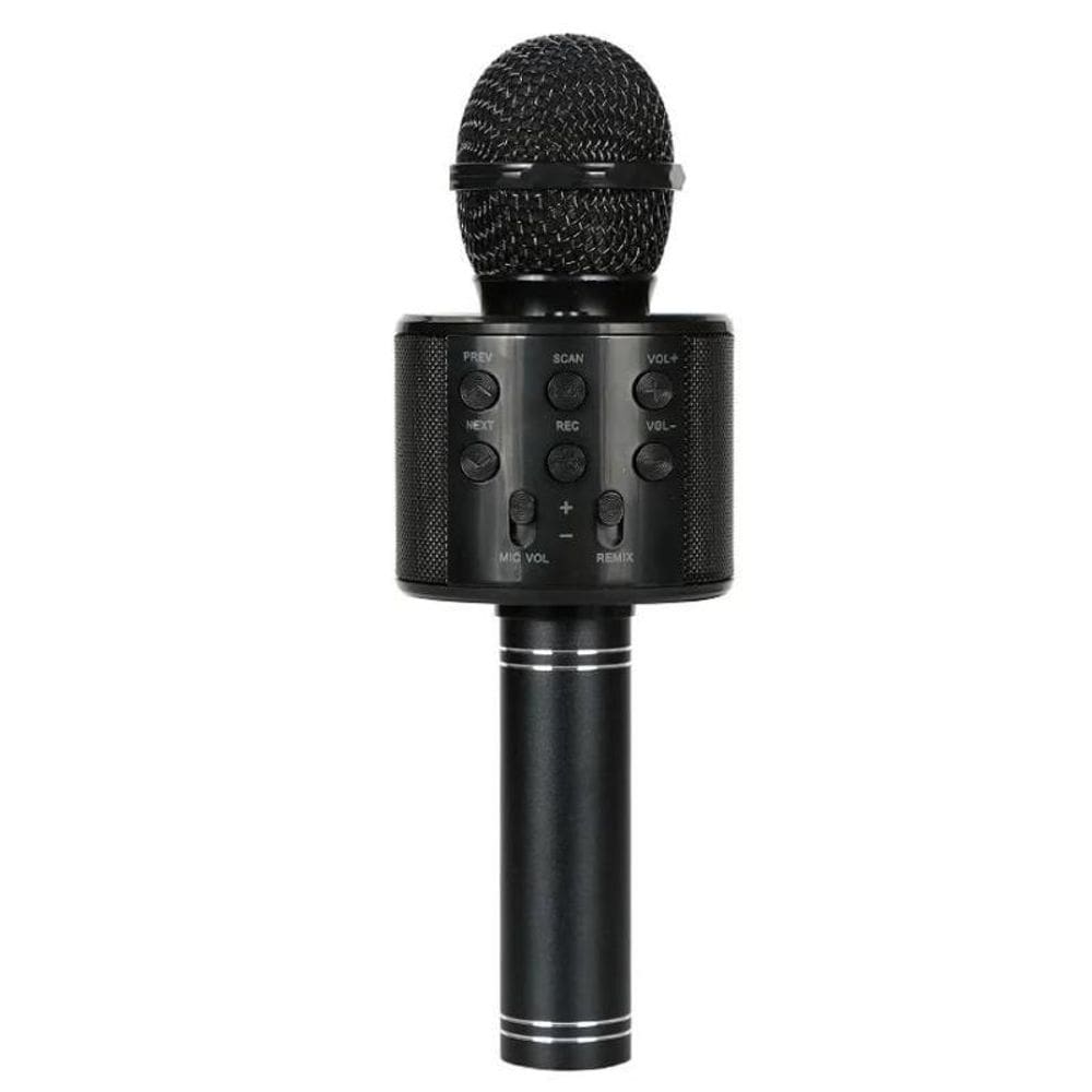 Microfone Bluetooth Karaokê Sem Fio Recarregável Preto