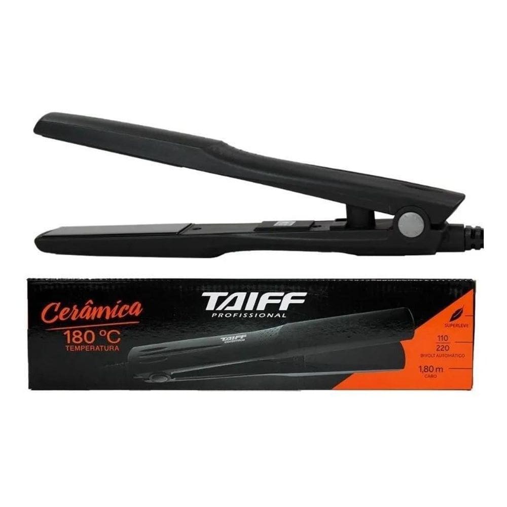 Prancha Cerâmica Taiff Profissional 180 Preto