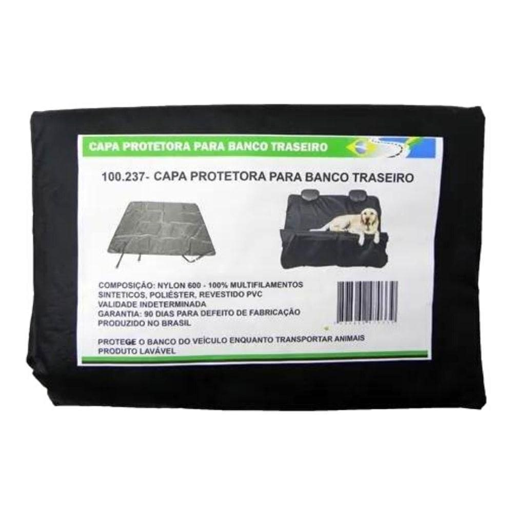 Capa Protetora Banco Traseiro Com Dois Furos Passagem Cintos