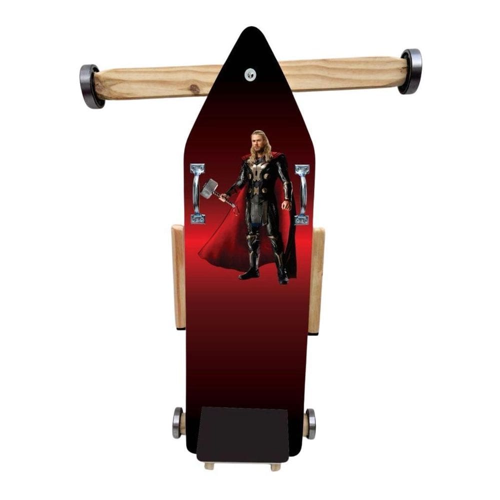 Carrinho De Rolimã Vintage Madeira Brinquedo Thor