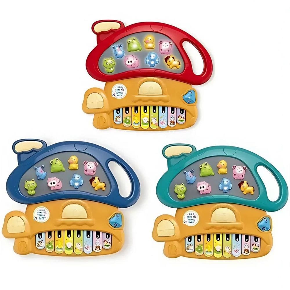 Piano Musical Interativo Cogumelo Infantil Castela