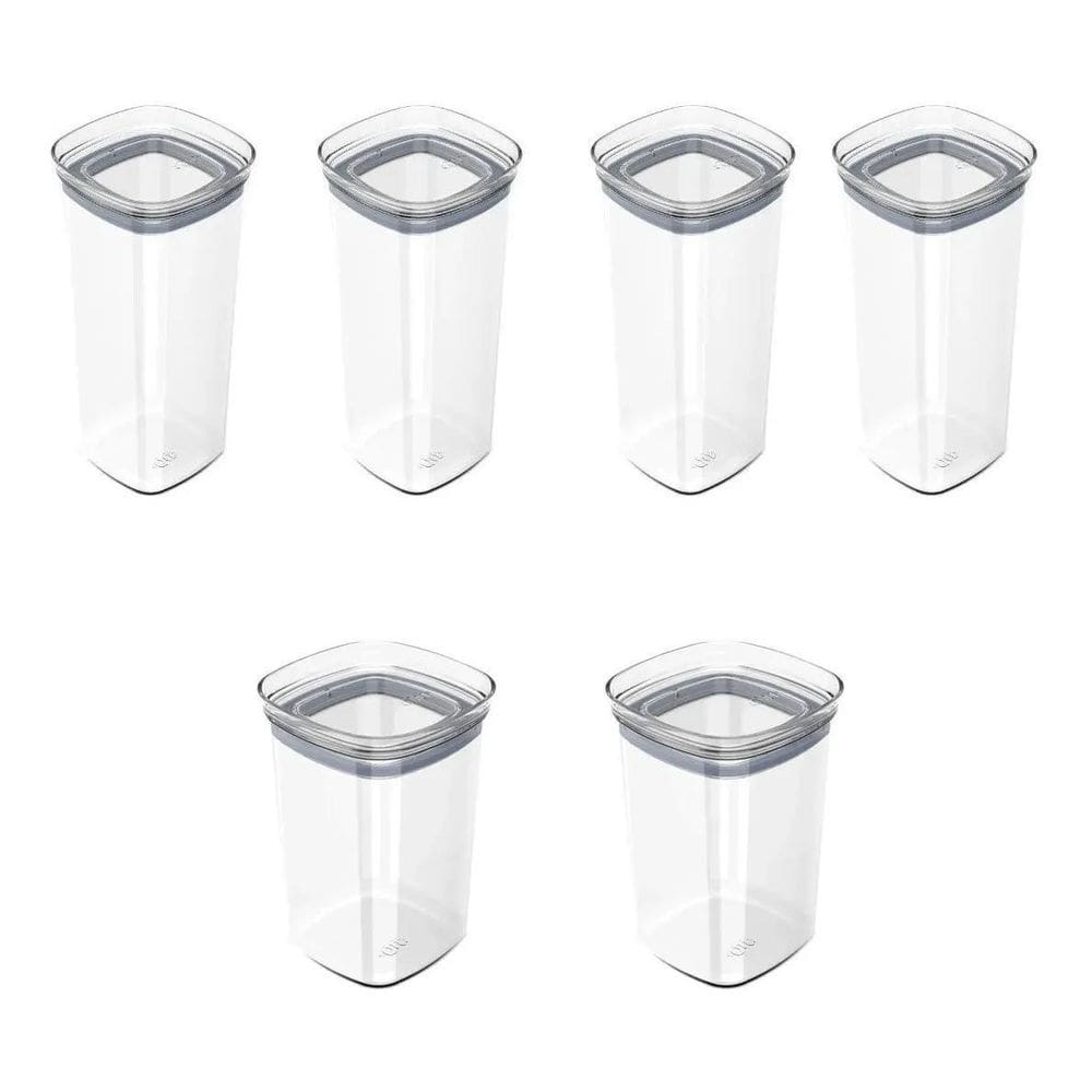 Kit 6 Potes Herméticos Porta Alimentos Mantimentos Com Tampa