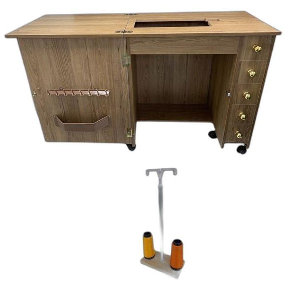 Móvel Gabinete Mesa Luxo Para Maquina Costura Singer Supreme