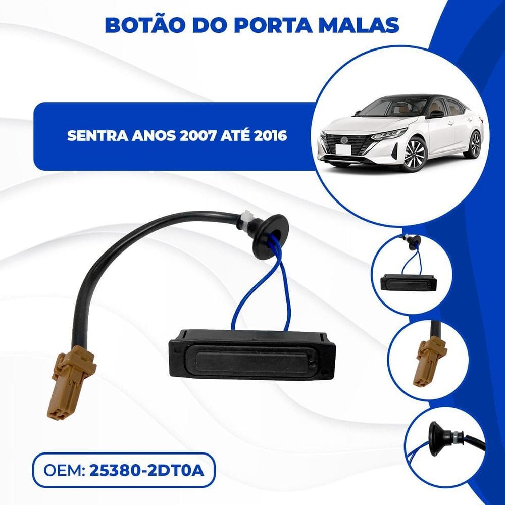 Botão Interruptor Abertura Porta Malas Sentra 2007 08 À 2016