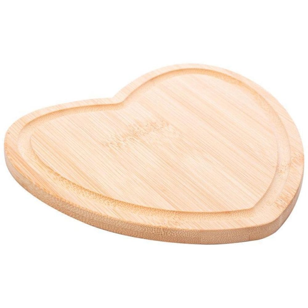 Tábua Lyor De Bambu Heart 17Cm X 16,5Cm X 1Cm