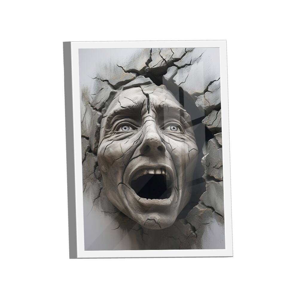 Quadro Decorativo Aterrorizado 3D