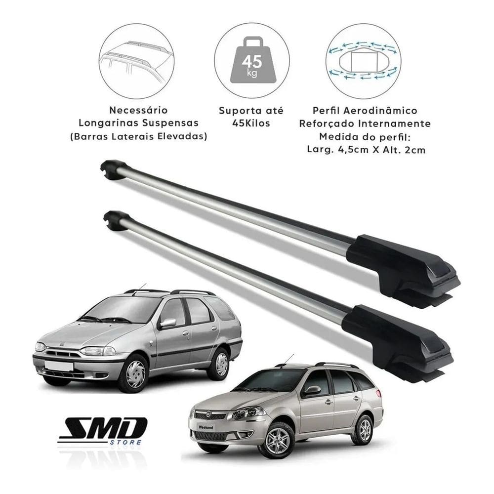 Rack Travessa Teto Fiat Palio Weekend Adventure 1997 A 2018