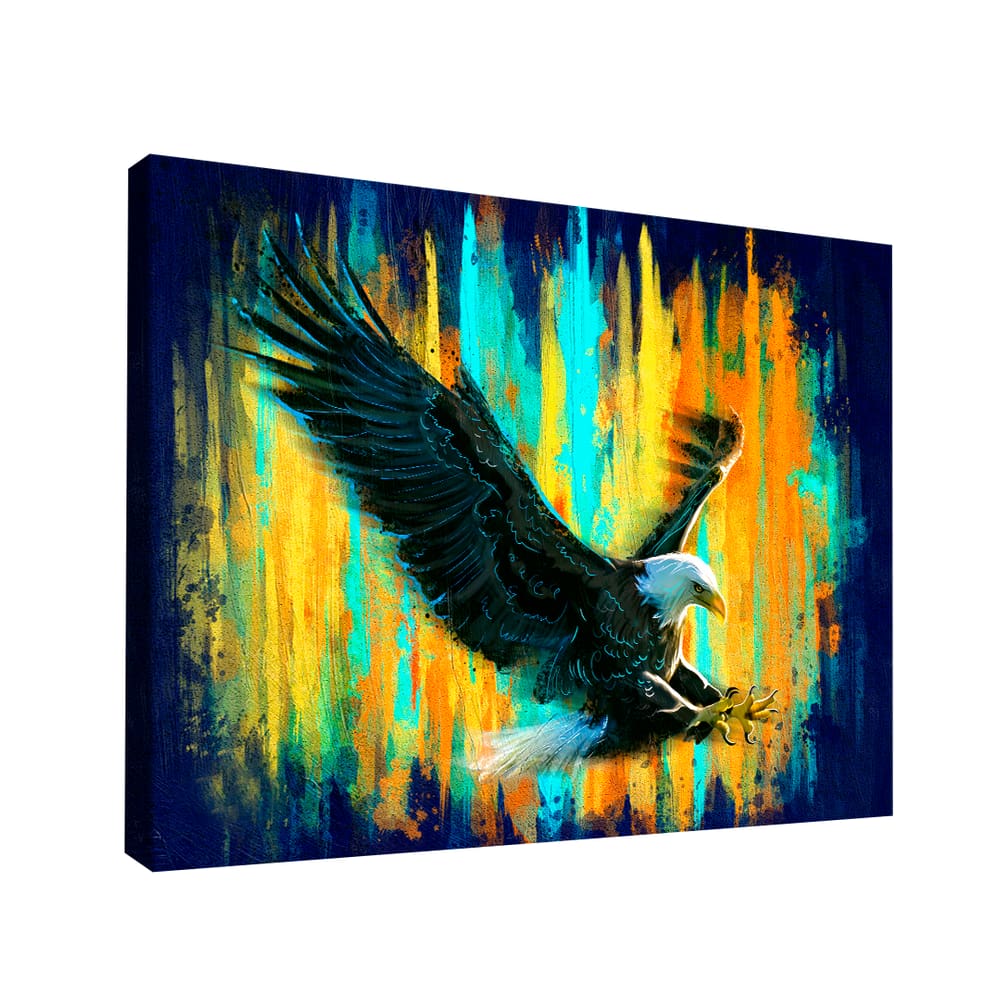 Quadro Decorativo Águia no Azul