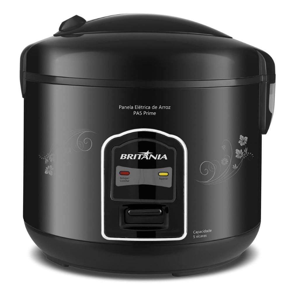 Panela de Arroz Elétrica PA5 Britânia Preta Função 220V