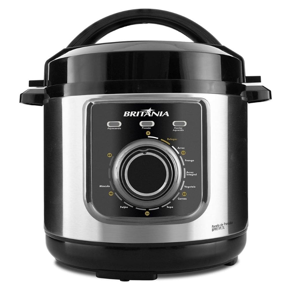 Panela Pressão Multifuncional BPP01PI 700W Britânia 3L 220V