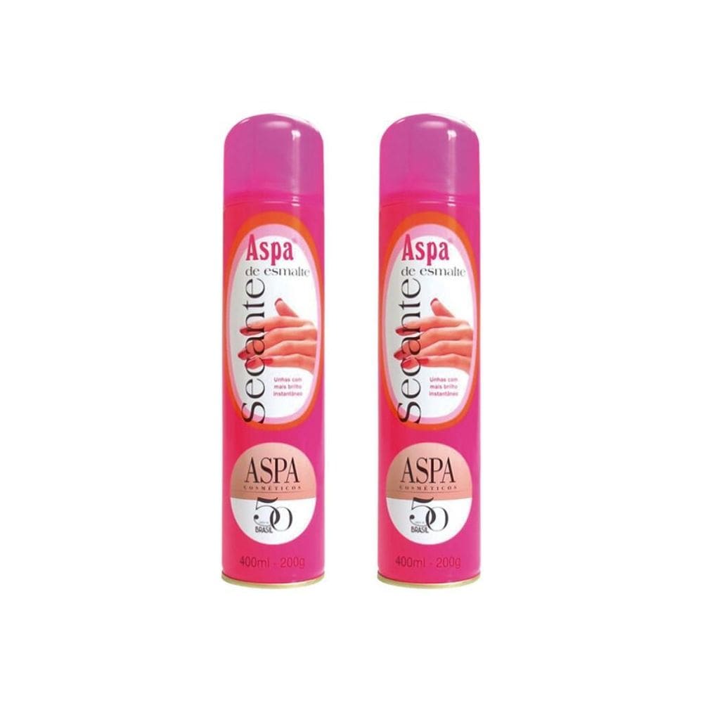 Secante De Esmalte Aspa 400Ml - Kit Com 2Un