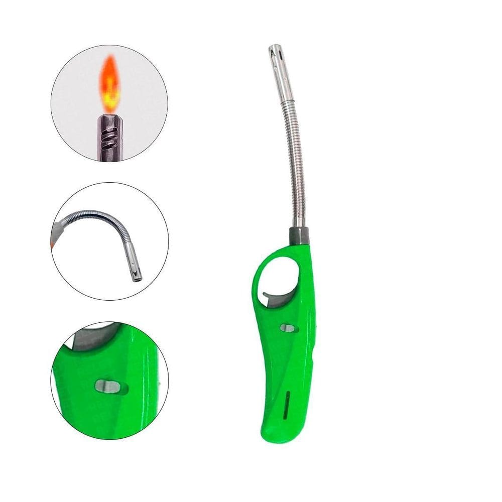 Isqueiro Acendedor De Fogão Recarregável Com Trava Flexível