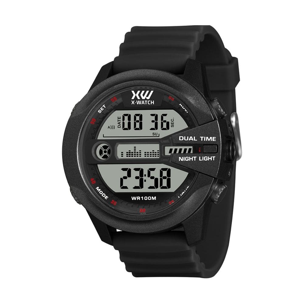Relógio X Watch autêntico Preto Digital Esportivo 100m