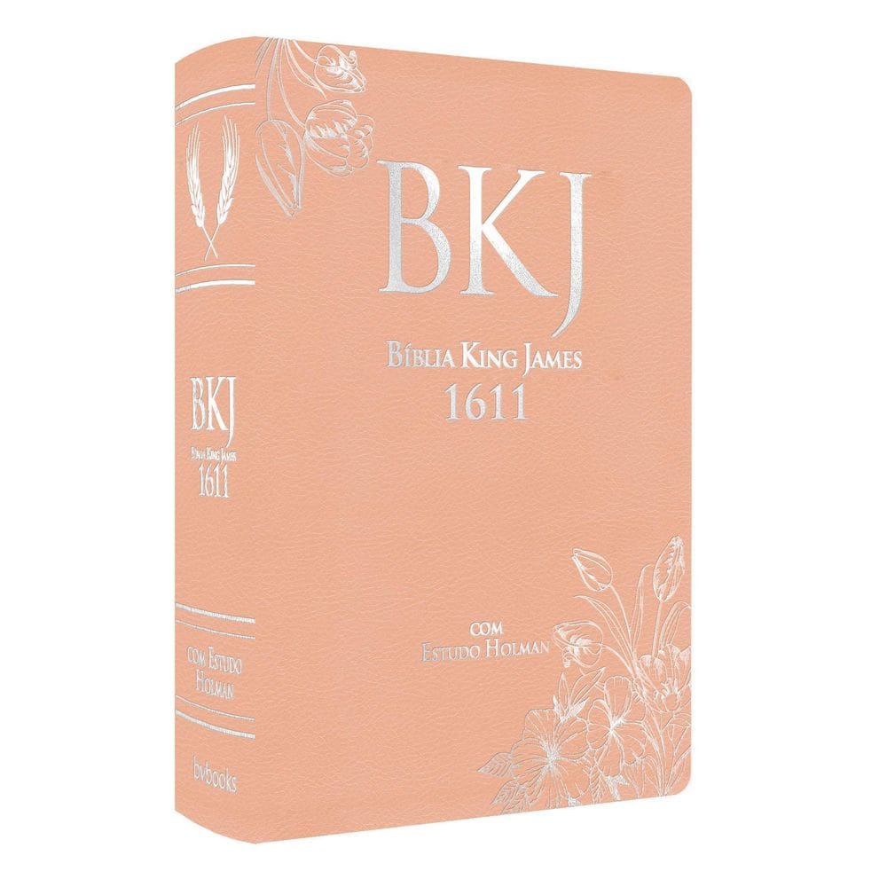 Bíblia King James 1611 Com Estudo Holman Capa Rose