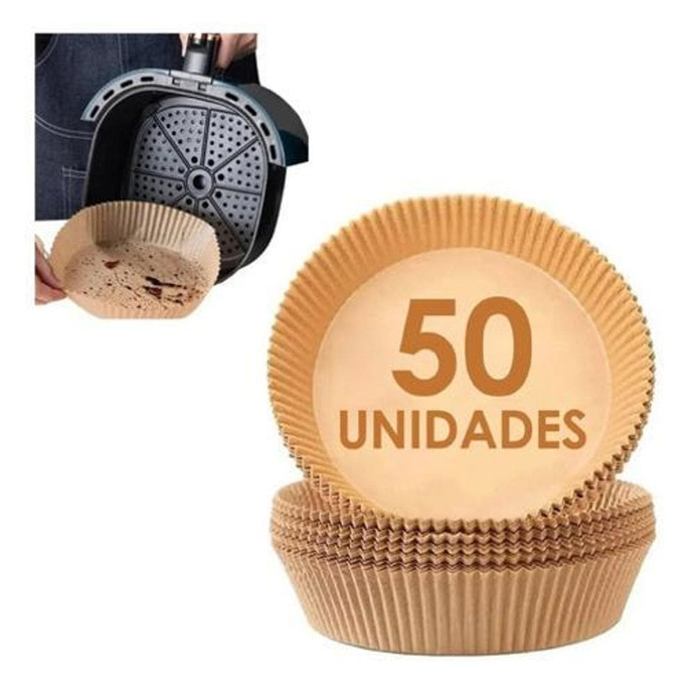 Forro De Papel Para Airfryer Descartável Forma Antiaderente
