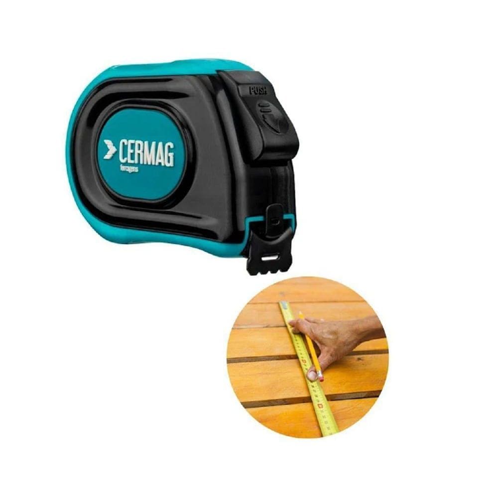 Trena 5m Nylon Graduação cm + Estojo