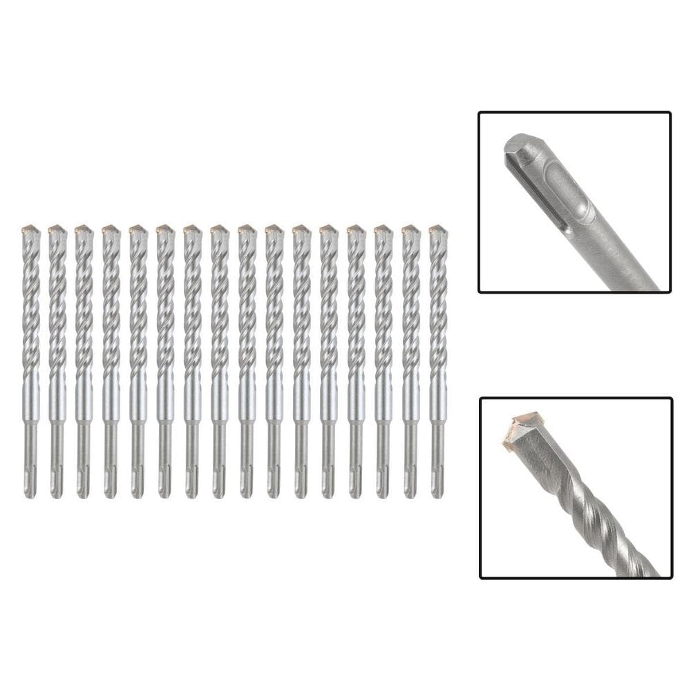 Jogo 16 Brocas Sds Plus 20X310 Mm Aço Carbono Tungstênio