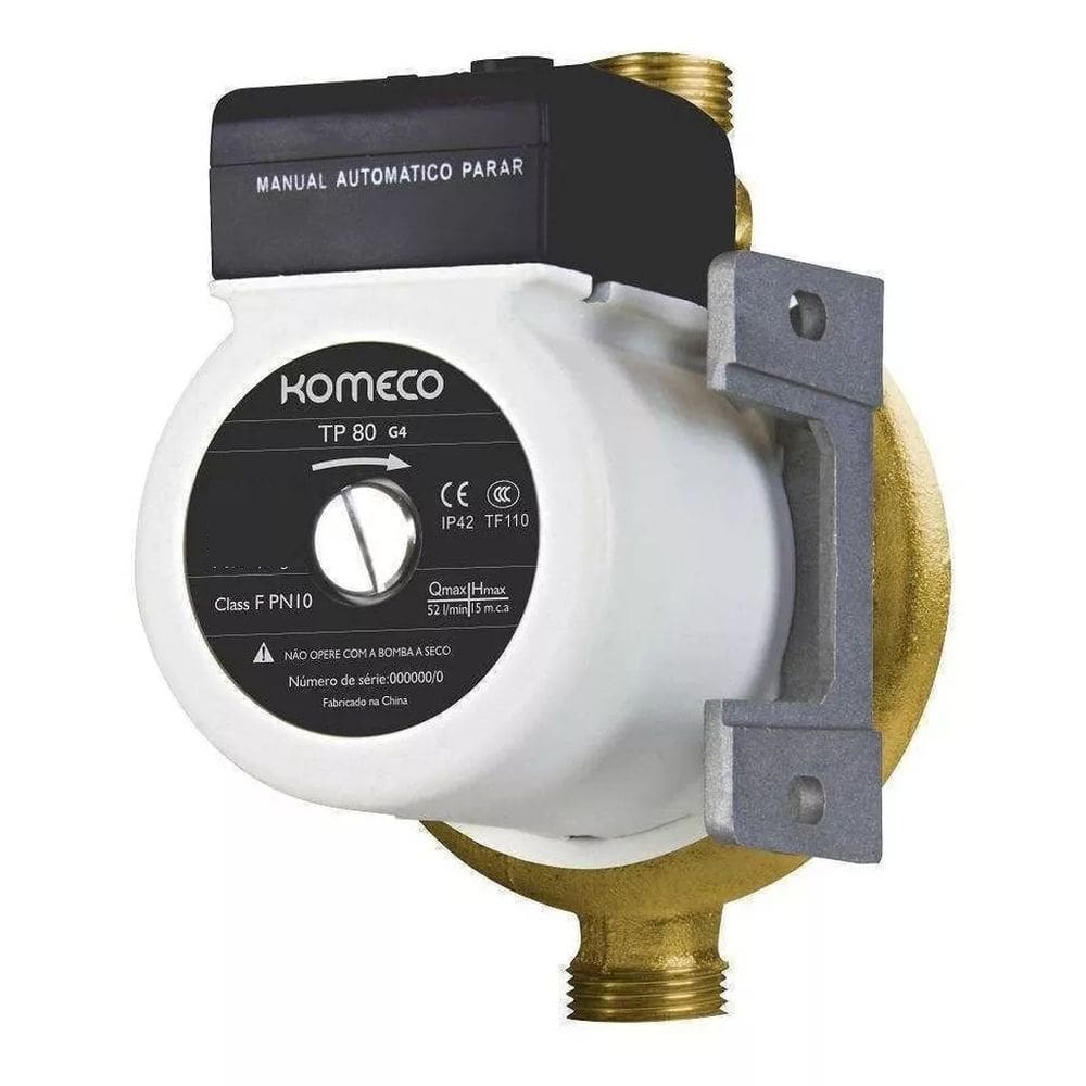 Mini Bomba Circuladora De Água TP80 Bronze G4 - Komeco - 127V