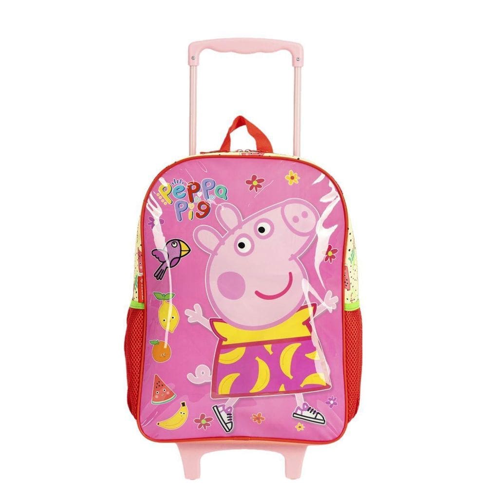 Mochila De Carrinho Peppa Fruits Grande Colorida Sestini