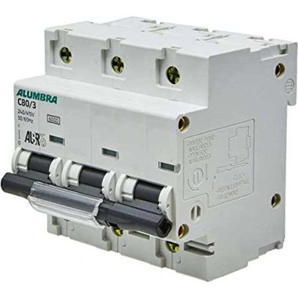 Disjuntor Tripolar Curva C 80A Alumbra