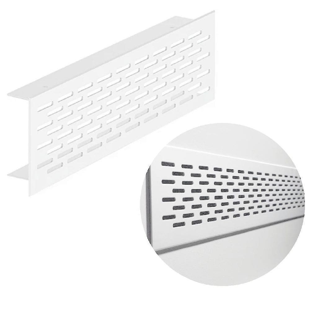 Grade Ventilacao 600Mm Aba 28 Branco