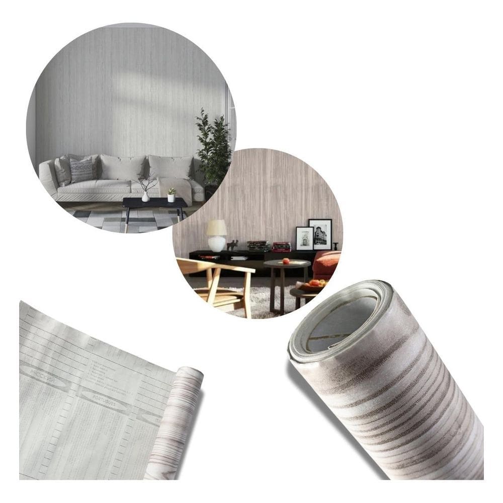 Papel De Parede Adesivo Pvc Ambientes Com 5 Metros