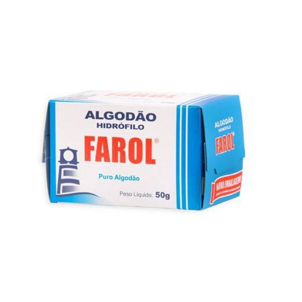 Algodão Hidrófilo Puro Maciez E Higienização Farol 25 G