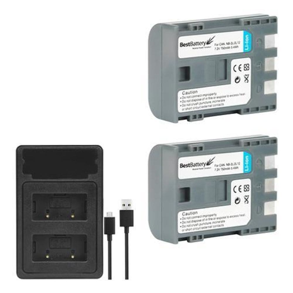 Kit 2 Baterias Nb-2L Para Canon Powershot Sx120 Is, Sx130 Is