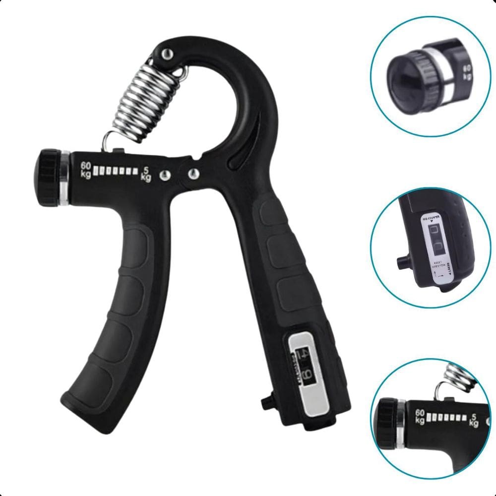 Fortalecedor De Antebraços Hand Grip Com Mola Ajustável -