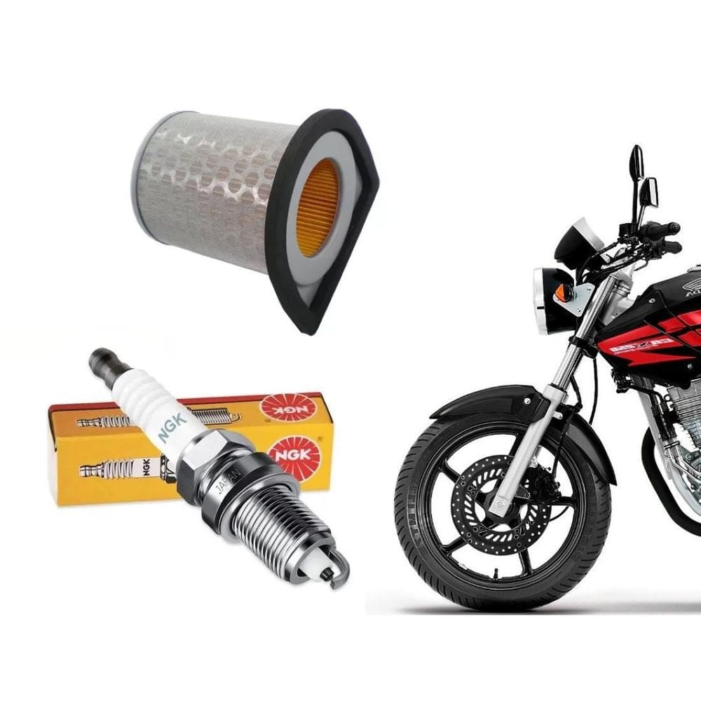 Vela Cr8Eh-9S Ngk + Filtro Ar Cbx 250 Twister De 2001 A 2008