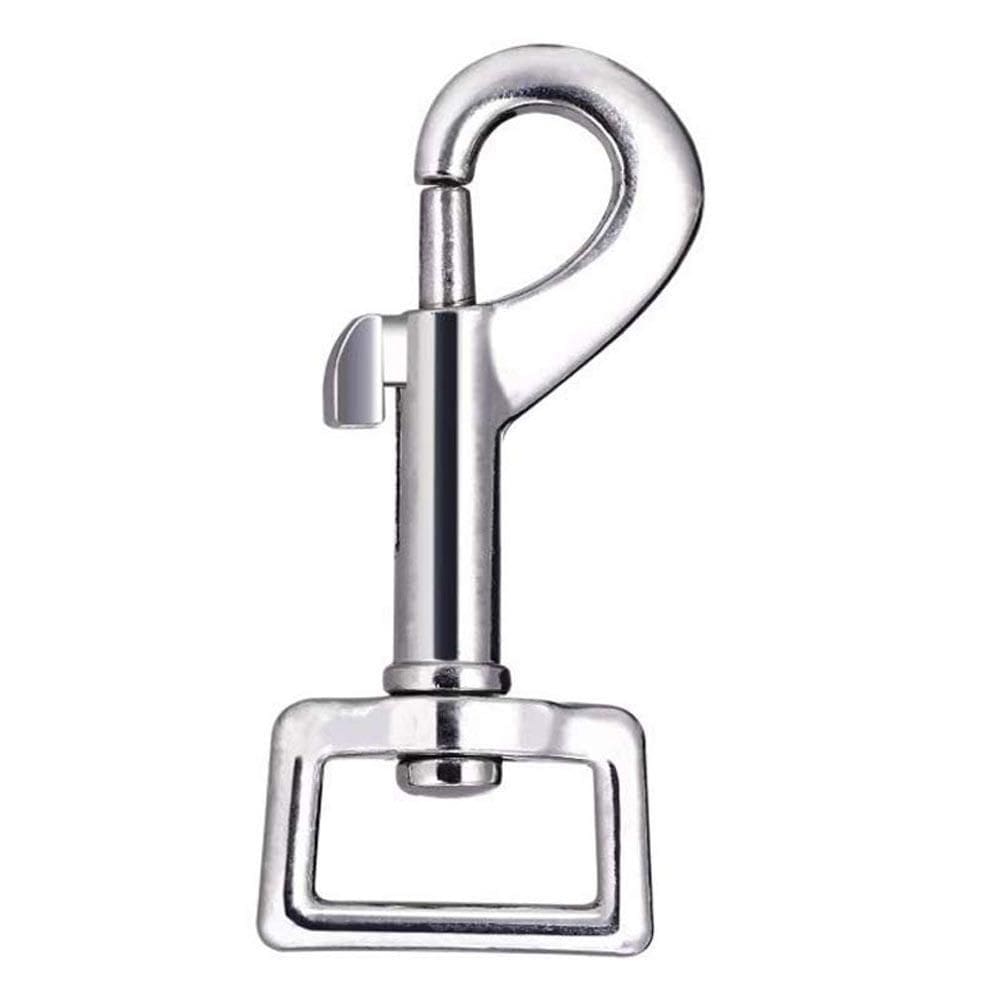 Mosquetão Inox Assimétrico Com Destorcedor 81Mm