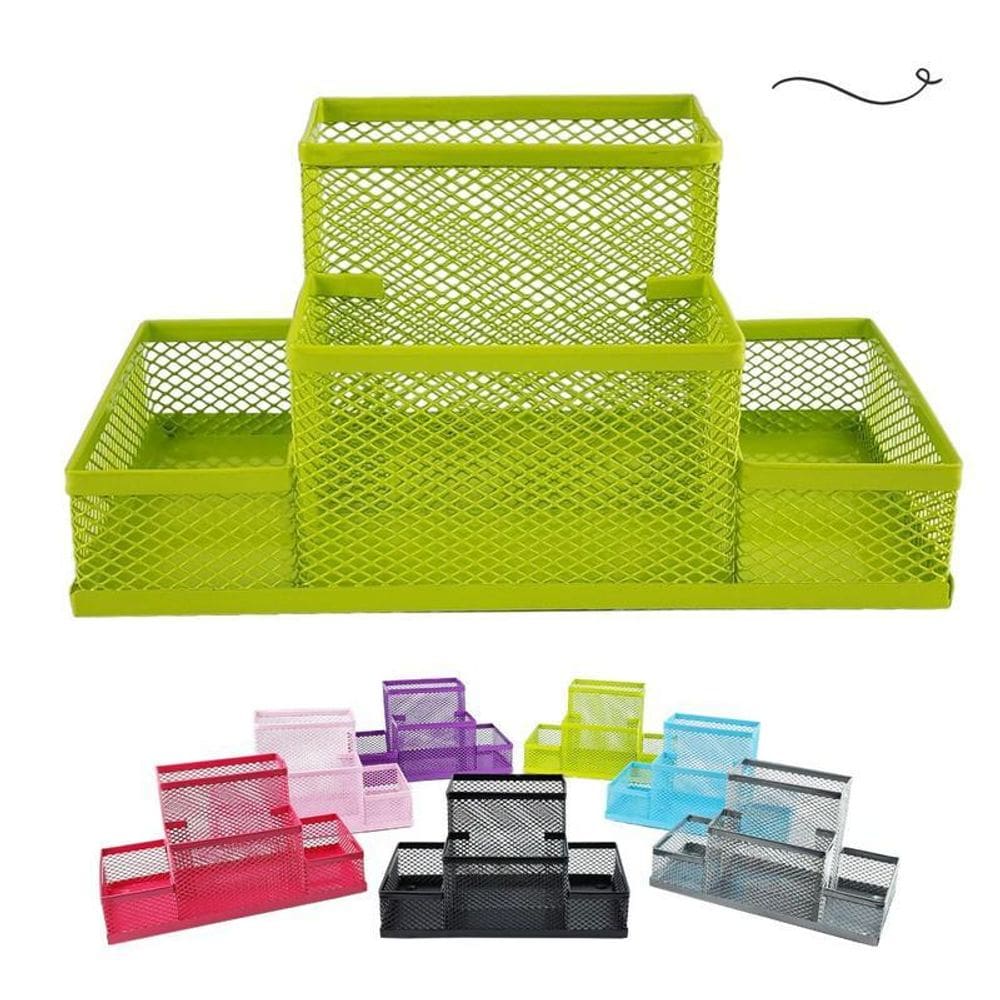 Organizador Porta Caneta/Lápis Verde 20x10x10cm
