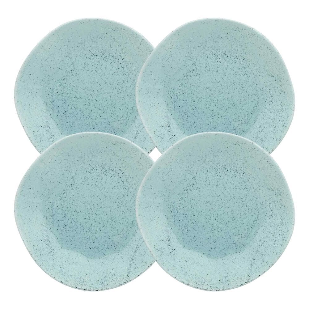 Prato Fundo Oxford Blue Bay 22,5 cm Porcelana Azul Claro