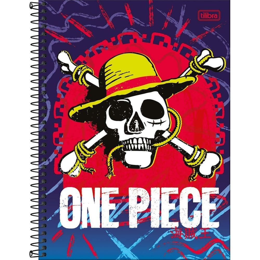 Caderno C/D 1 Matéria One Piece Netflix Tilibra