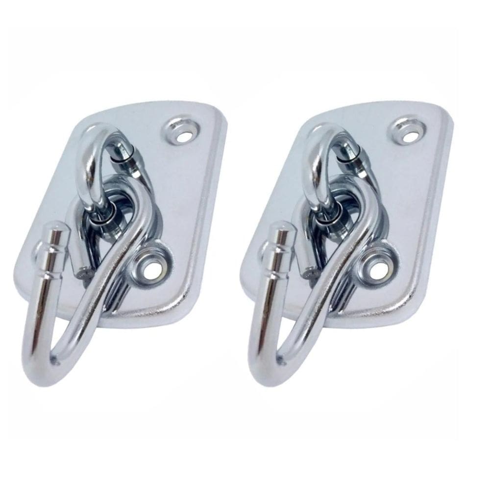 02 Gancho De Rede Aço Reforçado Cromado 150 Kg