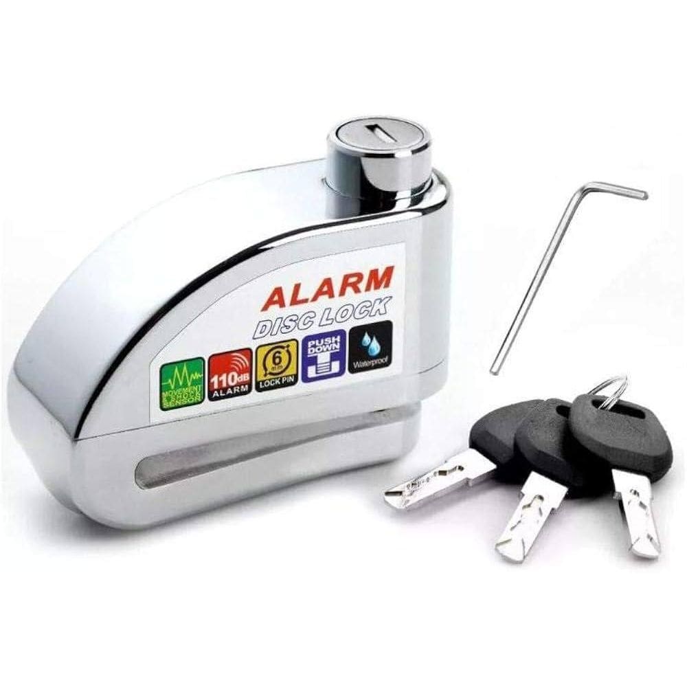 Trava Disco Roda Segurança Alarme Sirene Antifurto Reforçada