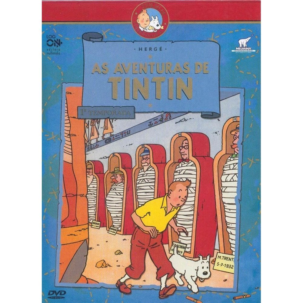Box As Aventuras De Tintin Primeira Temporada Amaray 3 Dvd`S