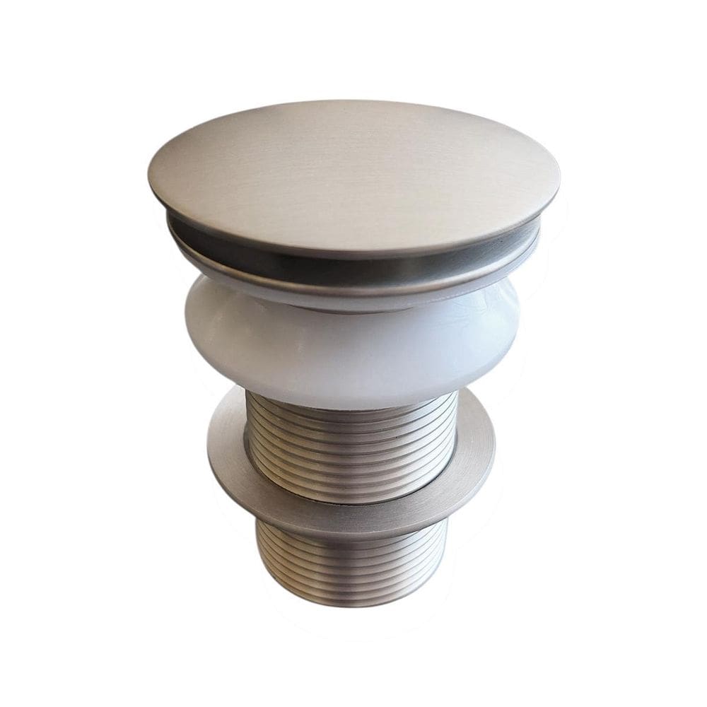 Válvula Click Prata Escovada Inox Para Cubas