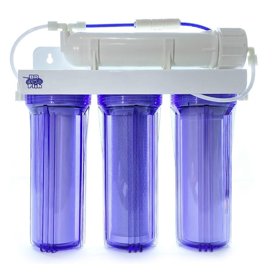 Filtro Osmose Reversa E Deionizador 100Gpd Aquario Transpare