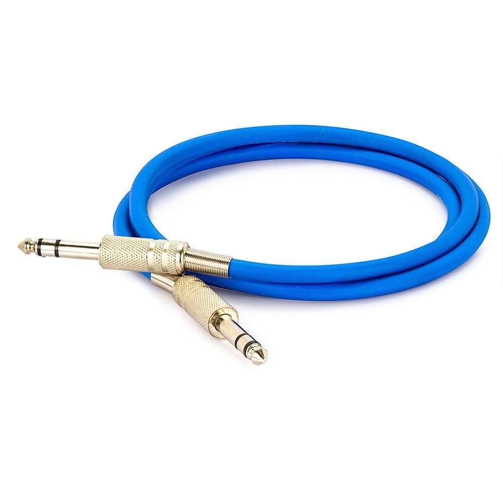 Cabo P10 Para P10 Estéreo - Azul 20 Mt