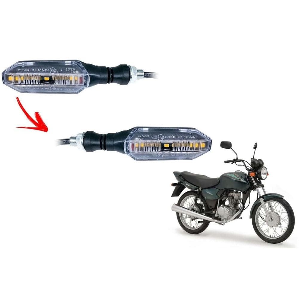 Par Piscas Twister Cb 250F Universal Adaptação Cg Titan Fan