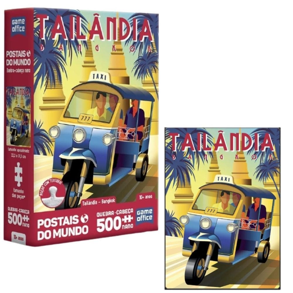 Quebra-Cabeça 500 Peças Tailândia Postais Do Mundo Toyster