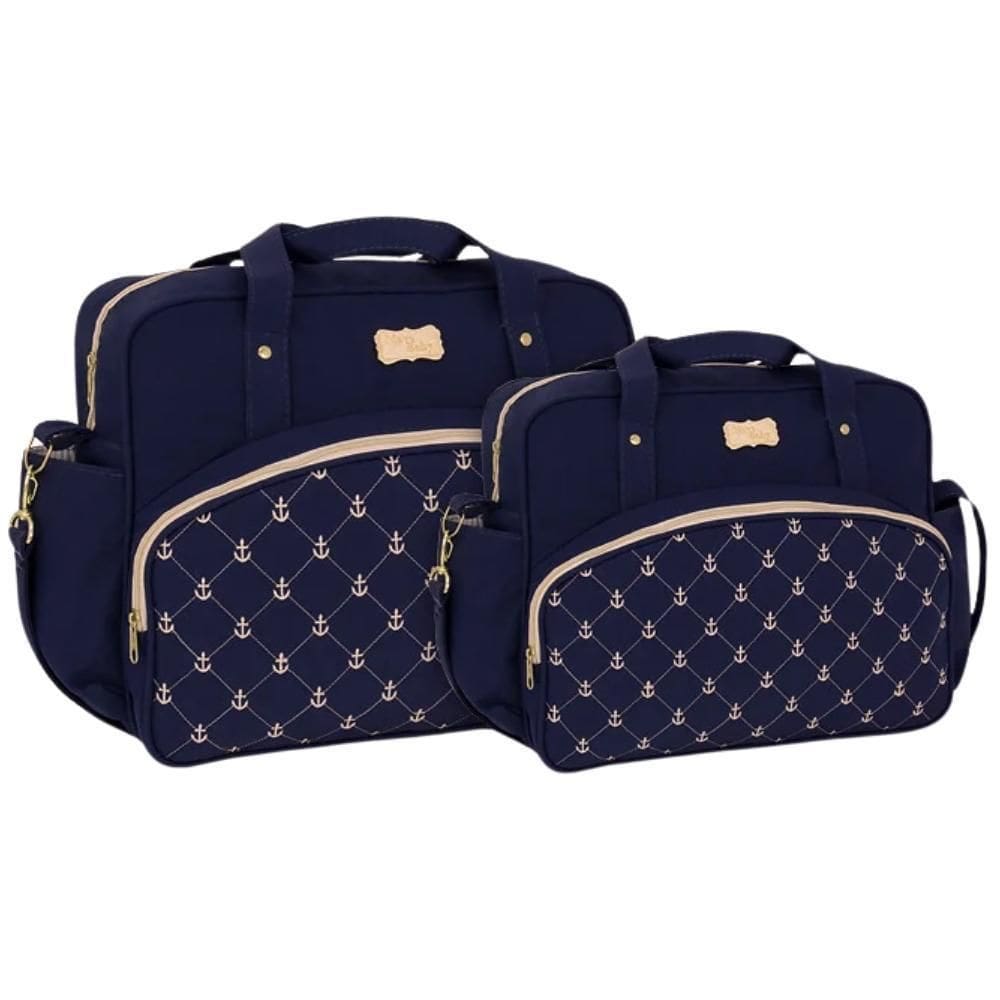 Kit Bolsas Maternidade Mave Baby Top Line Azul Marinho