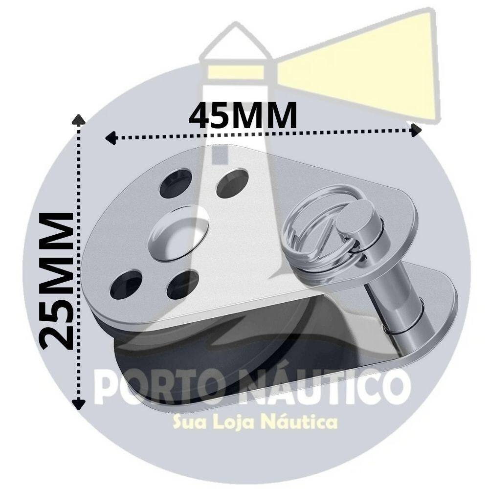 Kit 2 Moitão 45 Com Roldana De Nylon 6Mm