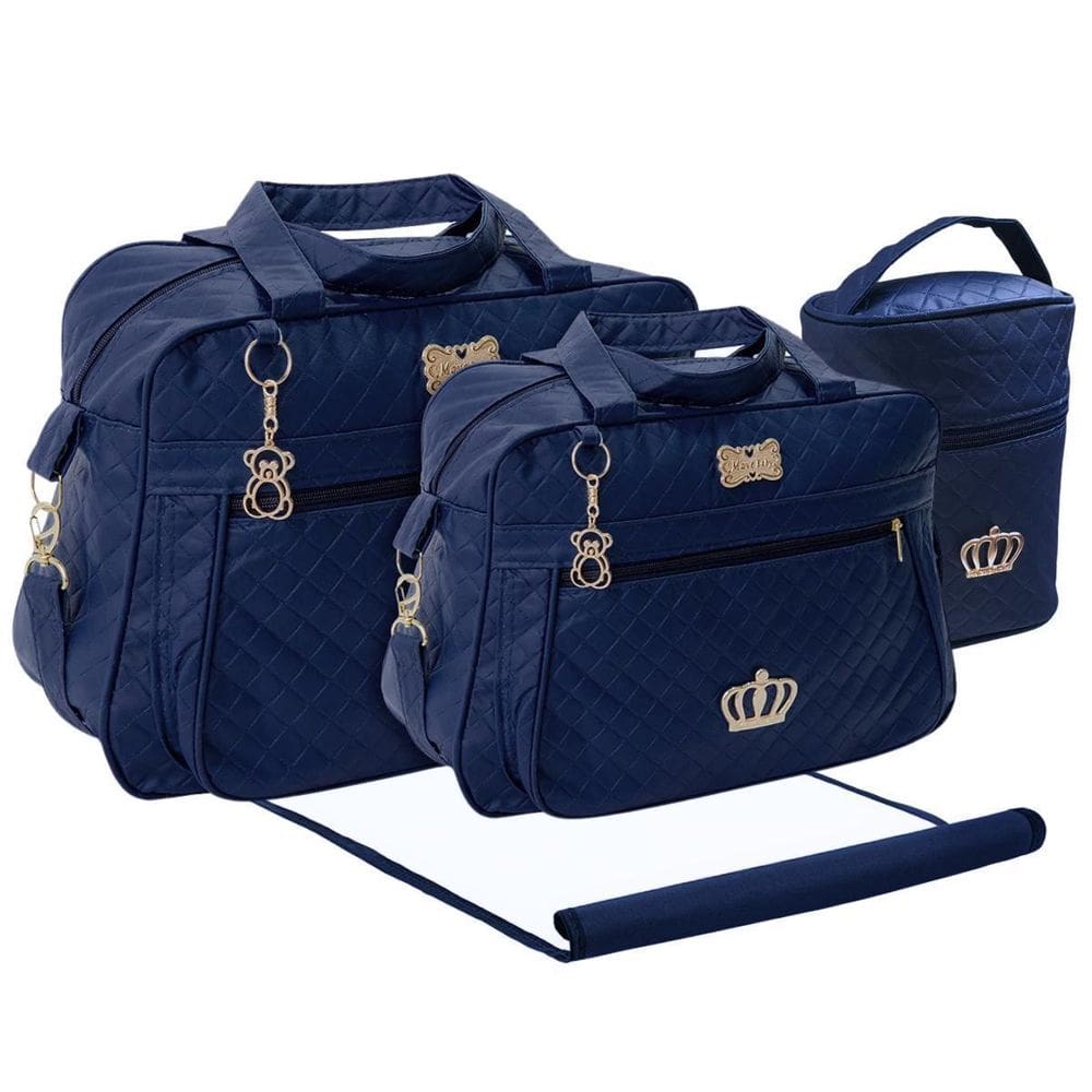 Kit Bolsas Maternidade Mave Baby Royal Azul Marinho