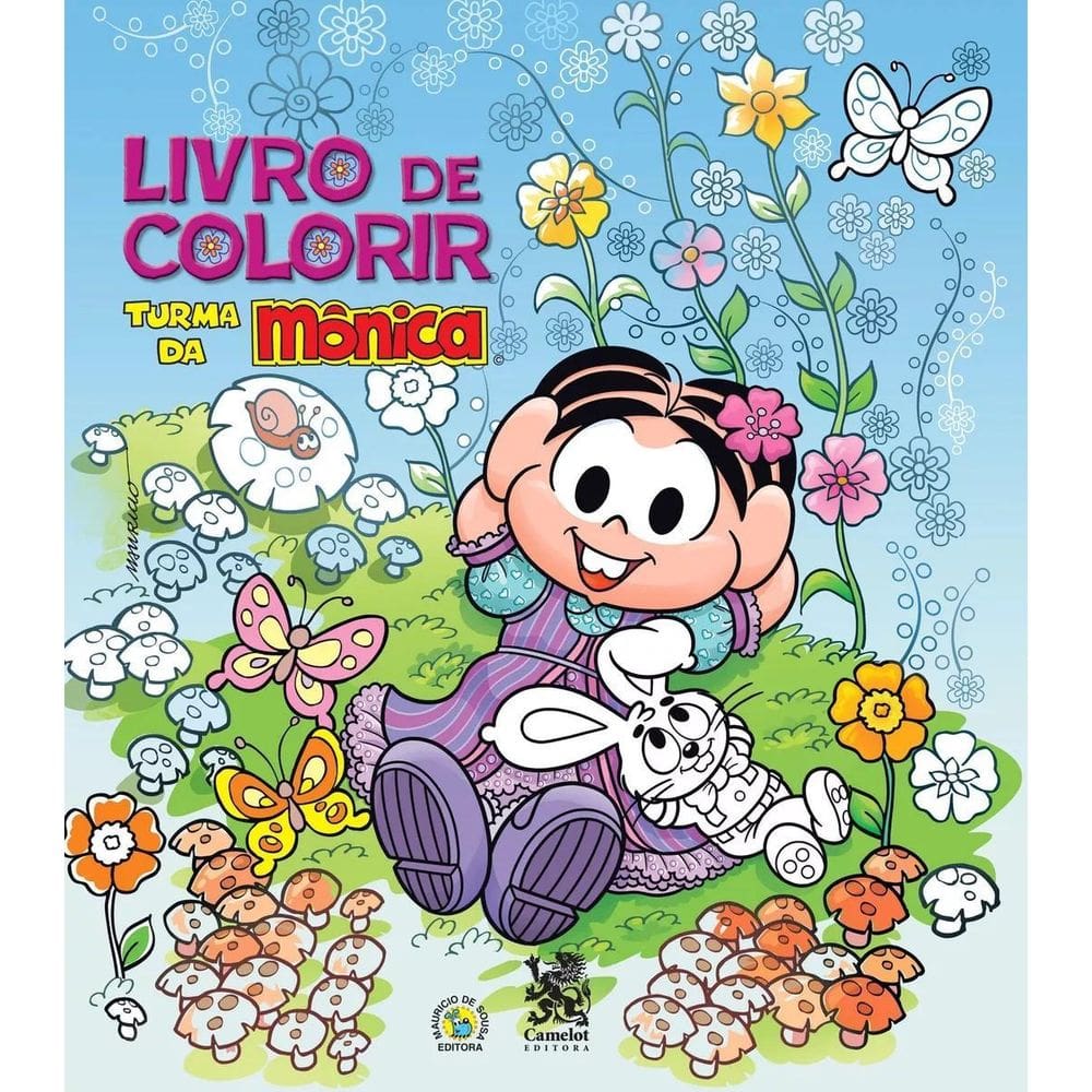 Livro De Colorir - Turma Da Mônica