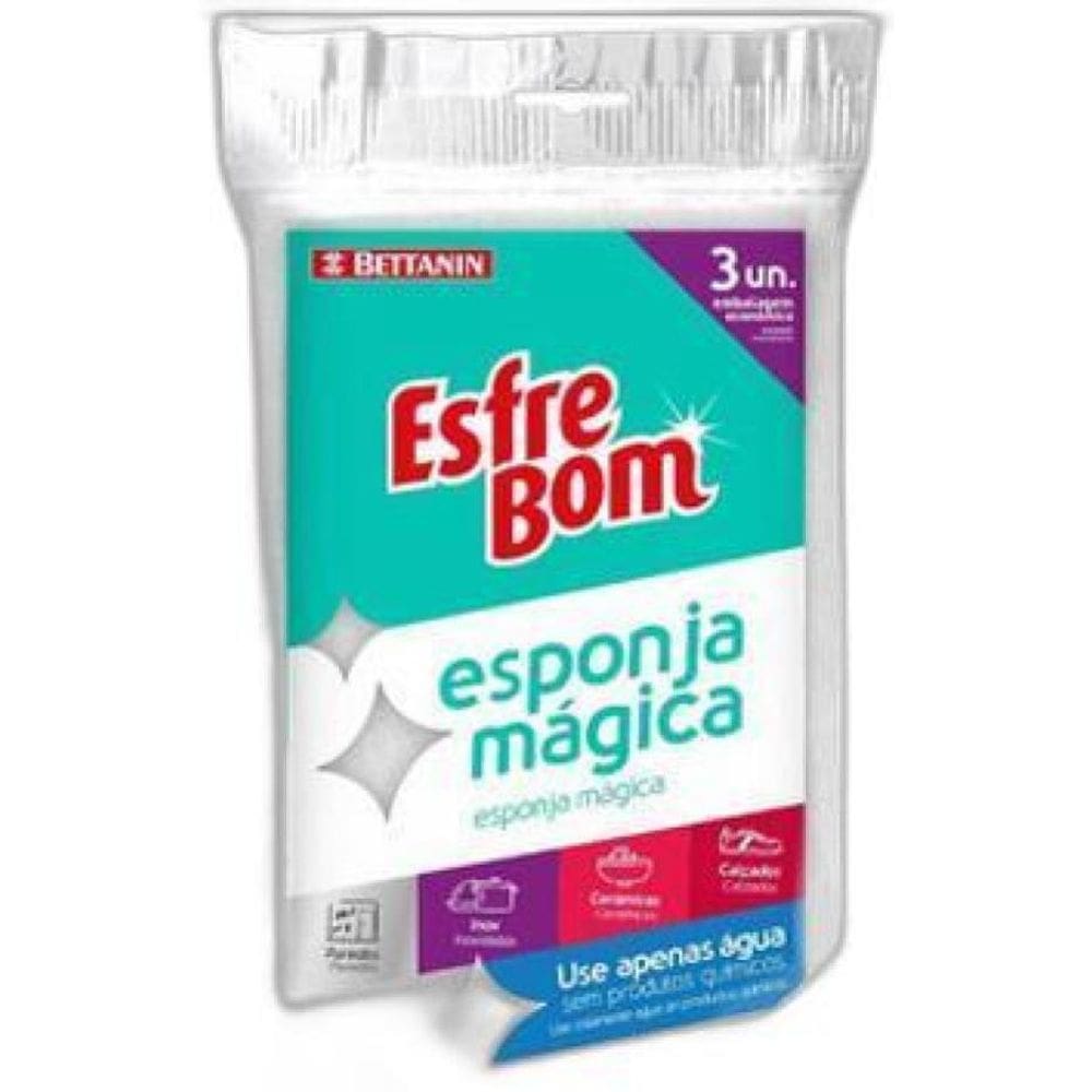 Esponja Magica Esfrebom Bettanin 3 Unidades