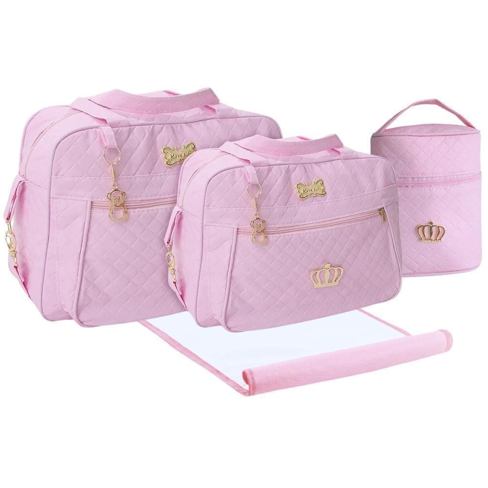 Kit Bolsas Maternidade Mave Baby Royal Rosa