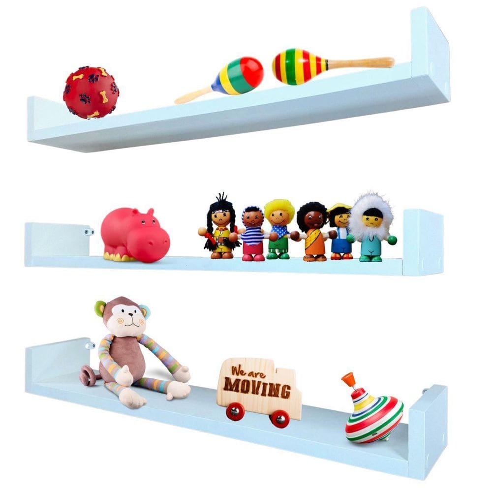 Kit 3 Prateleiras Decoração Quarto Bebê Nicho Organizador