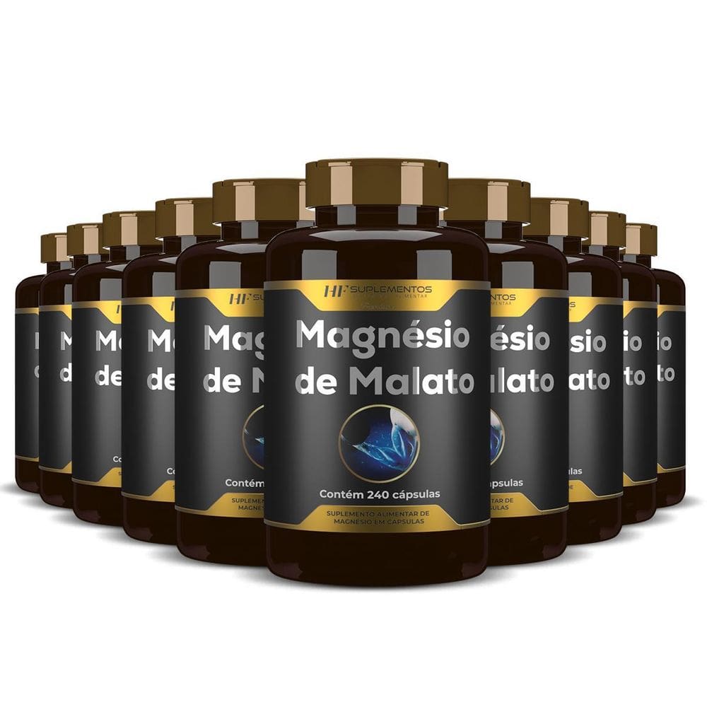 10X Magnésio De Malato Premium 240Caps Hf Suplementos